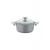 Granit Derin Tencere 24x12 Cm Gri