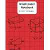 Graph paper Notebook: 8.5 x 11 110 pages of graph paper for Math, engineering and Science students