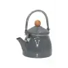 Gray Emaye Demlik Kettle Küçük 1.1 LT