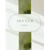 Green modern sketch,  x11 , book: 8.5,100 Sheets