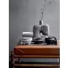Gri Kağıt Mache Vazo