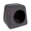 Gri Üç Fonksiyonlu Katlanabilir Kedi Evi