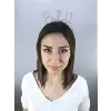 Gümüş Taşlı Bride Taç