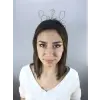 Gümüş Taşlı Bride Taç
