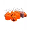 HALLOWEEN BALKABAĞI PİLLİ LED IŞIK 10 AMPÜL 195CM