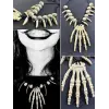 HALLOWEEN KURUKAFA KEMİK KOLYE