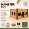 Ham Mdf Geçme Sistemli Ahşap Hamster Evi