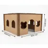 Ham Mdf Geçme Sistemli Ahşap Hamster Evi