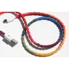 Handmade CC-003 Handmade Rainbow Micro Android Şarj ve Data Kablosu, 100 cm