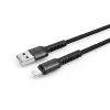 Hasır Kırılmaya Dayanıklı 1m LS63 Lightning Usb Kablo Kırmızı