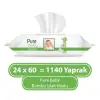 Havlu, Organik Bambu Özlü Islak 24×60 (1440 Yaprak)