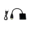 HDMI TO VGA DÖNÜŞTÜRÜCÜ + SES KABLOSU SİYAH