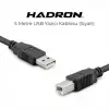 HDX7506 USB-A (E) - USB-B (E) 3mt Yazıcı Kablosu - Siyah