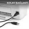 HDX7506 USB-A (E) - USB-B (E) 3mt Yazıcı Kablosu - Siyah