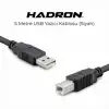 HDX7506 USB-A (E) - USB-B (E) 3mt Yazıcı Kablosu - Siyah