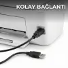 HDX7506 USB-A (E) - USB-B (E) 3mt Yazıcı Kablosu - Siyah