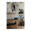 Hef-DA650 190 W Siyah Duvar Vantilatörü, 65 cm, 3 Kanatlı, Anahtarlı