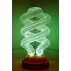 Helezon Tasarımlı 3D Görünümlü LED Lamba