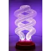 Helezon Tasarımlı 3D Görünümlü LED Lamba