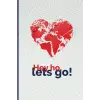 Hey ho, lets go: Cuaderno A5. Puntos. Mapa. (Spanish Edition)