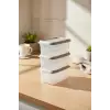 Hide Plus 3lü Beyaz Saklama Kabı (3X1000 Ml)