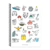 Hisli Şeyler A4 Çizgili Spiralli Stickerli Defter Dinlenmek İstiyorum