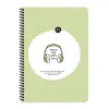 Hisli Şeyler A4 Kareli Spiralli Stickerli Defter Dinlenmek İstiyorum