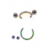 Hologram Detaylı C Piercing, 2 Adet