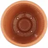 HS02 Hasır Saksı Tabaklı 25 cm, 6 L Kiremit