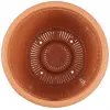 HS02 Hasır Saksı Tabaklı 25 cm, 6 L Kiremit