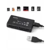 HT-09A Usb 2.0 Reader & Writer – Sd-Microsd–Cf - Duo Kart Okuyucu