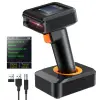 HW0006 | 2D Wireless Barcode Scanner with Display Screen – Bluetooth, 2.4G & USB 3-in-1 Kablosuz El Tipi Barkod Okuyucu
