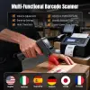 HW0006 | 2D Wireless Barcode Scanner with Display Screen – Bluetooth, 2.4G & USB 3-in-1 Kablosuz El Tipi Barkod Okuyucu