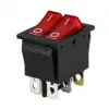 IC-101 İkili Işıklı Anahtar ON-Off 6P
