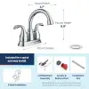 Idora 4 in. Centerset 2-Handle Bathroom Faucet in Chrome