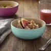 Ikea ÅKERHALLON pembe-turkuaz bambu servis kasesi