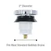 Inc. 80811 Touch-TOE Tub stoper, Chrome by