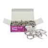 Inc. Loose Leaf Rings, 1.25 inç çap, Silver, 100 Box (R39) by