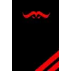 Independently published Black and Red journal with bull animation