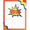 Independently published Blank Comic Book, comic paper with, easy panel customization, Paper: 9-panel, light-gray boxes for