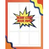 Independently published Blank Comic Book, comic paper with, easy panel customization, Paper: 9-panel, light-gray boxes for