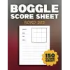 Independently published Boggle Score Sheet 3x3: 150 Boggle Score Record Notebook, Letter Size.