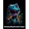 Independently published Dinosaur Handwriting Practice Paper: Wide Lines With Dotted Midline | For Students Learning To Write Letters | Grades K-2 School | Gift For Jurassic Animal Lovers | 8.5 x 11...