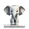 Independently published Elephant Handwriting Practice Paper: Wide Lines With Dotted Midline | For Students Learning To Write Letters | Grades K-2 School | Gift For Safari Animal Lovers | 8.5 x 11 I...