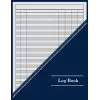 Independently published Log Book: Customizable 7 Column Multipurpose Log Book - 100 Pages - 8.5 x 11 - Blue