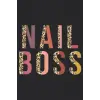 Independently published Nail Boss Leopard Print Funny Nail Tech Gifts: Plain Lined Journal Notebook, 120 Pages, Medium 6 x 9 Inches, Printed Cover