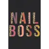 Independently published Nail Boss Leopard Print Funny Nail Tech Gifts: Plain Lined Journal Notebook, 120 Pages, Medium 6 x 9 Inches, Printed Cover