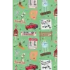 Independently published Paperback notepad with Baker, Florida landmarks in sage, 150 lined sheets (North West Florida)