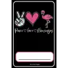 Independently published Peace Love & Flamingos Journal