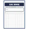 Independently published Plain Log Book: Large Blank Form with 7 Columns to Record any Activity, Time, Inventory, Income and Expenses, Mileage, Orders, or Visitors as your design (Navy Blue)
